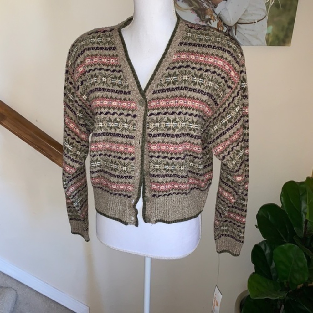 VTG Liz Claiborne Liz Wear cardigan sweater M‎
